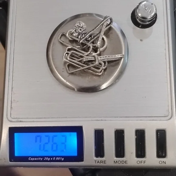 Paz Creations Sterling Silver Paper Clip Style Bracelet - Picture 6 of 6